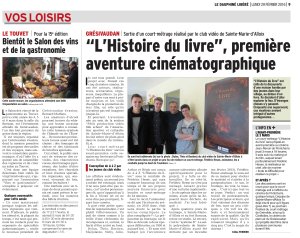 L'Histoire du livre, film cinéma
